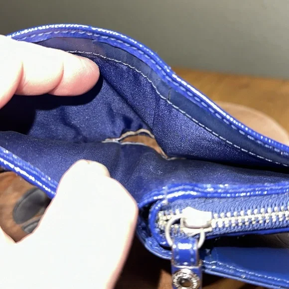 COACH Signature Tartan Snap Wallet - Picture 15 of 16